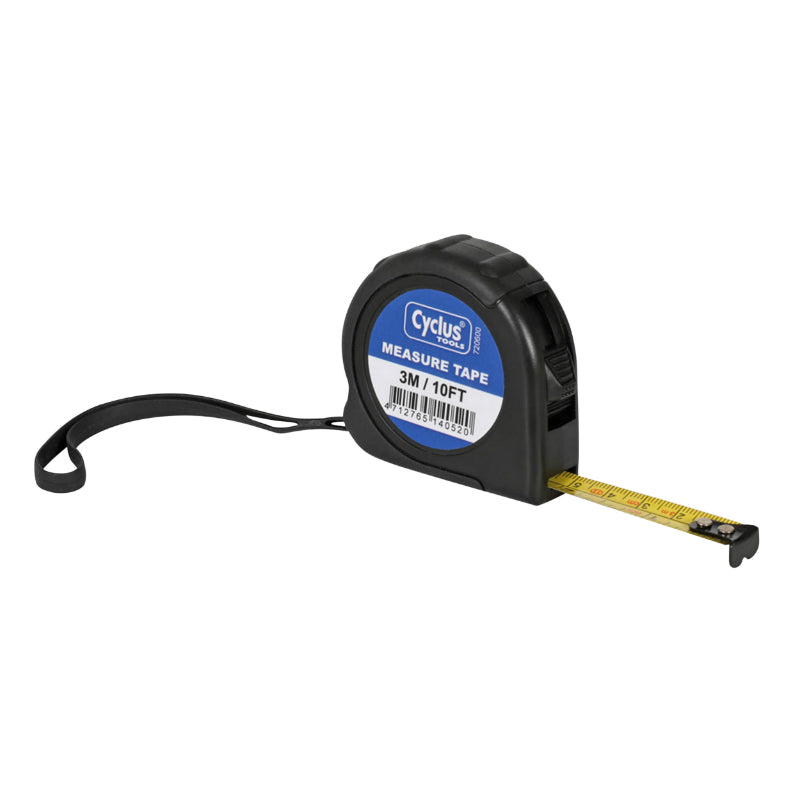 Outil Metre - Ruban A Mesurer Cyclus Noir 3M Avec Verrouillage