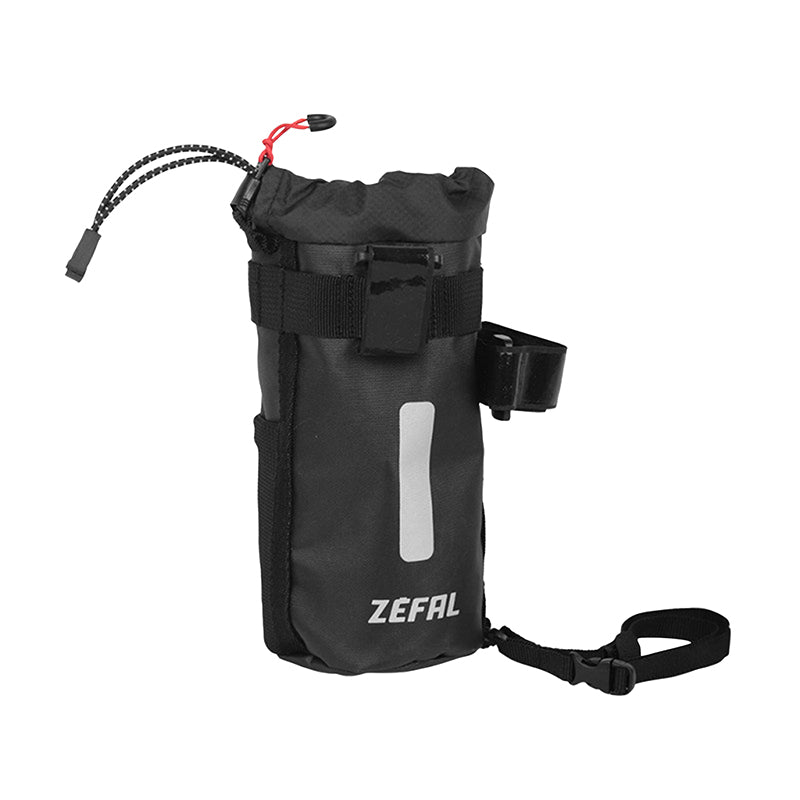 Sacoche De Cintre-Guidon Vélo Zefal Z Adventure Pouch Bag Noir Fixation Velcros (Lg180 mm X D90 mm - 1.1 Litre) - Avec R