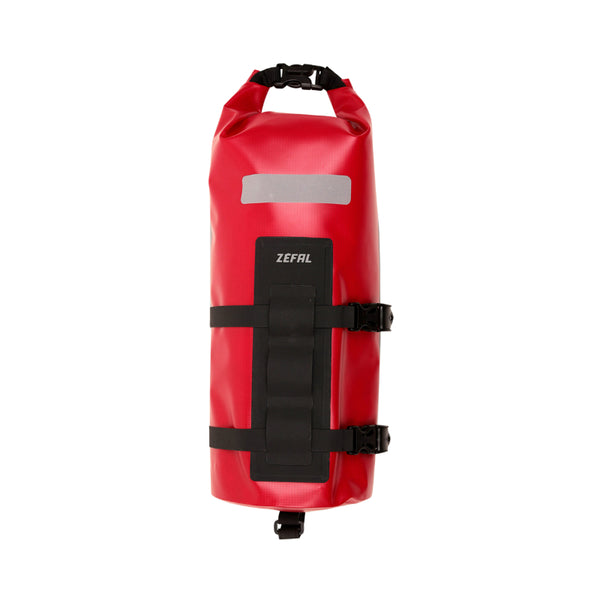 Sacoche De Fourche Vélo Zefal Z Adventure Fork Pack Rouge Fixation Sangles Auto Agrippantes (Lg36.5Cmxd15 - 6Litres) (Su