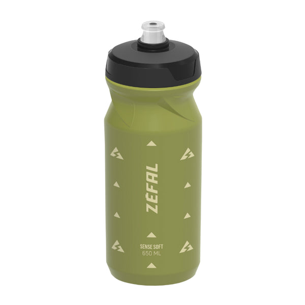 Bidon Zefal Sense Soft 65 Vert Olive 600Ml (Bouchon Visser Et Tetine Étanche) (Hauteur 193 mm - Poids 77G)