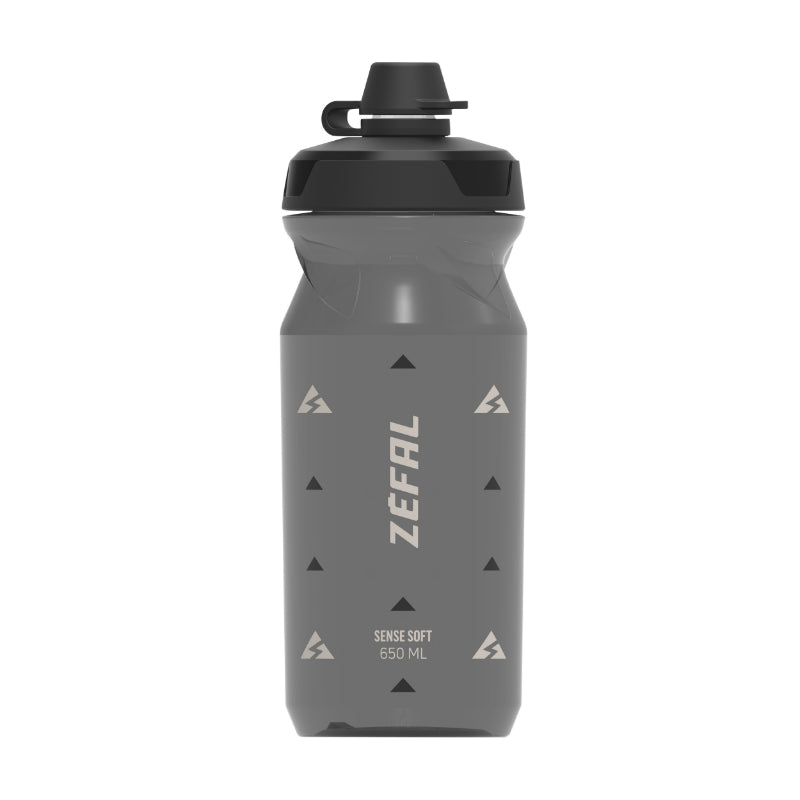 Bidon Zefal Sense Soft 65 No-Mud Noir Fume 650Ml (Bouchon Sécurité Anti-Goutte)
