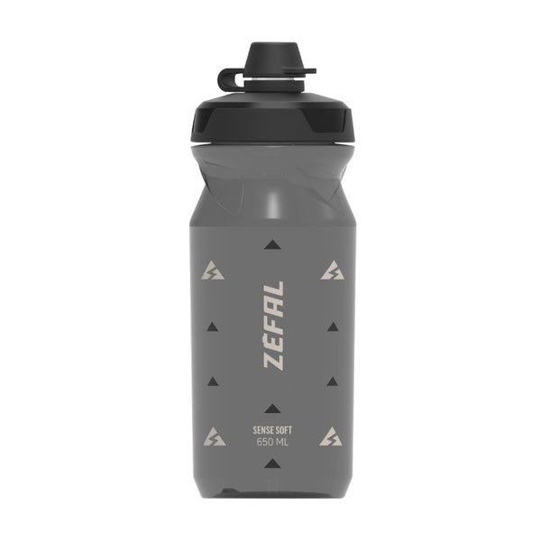 Bidon Zefal Sense Soft 65 No-Mud Noir Fume 650Ml (Bouchon Sécurité Anti-Goutte)