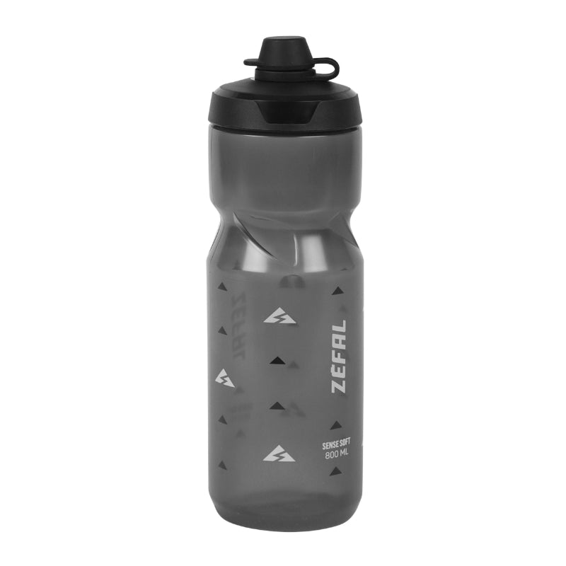 Bidon Zefal Sense Soft 80 No-Mud Noir Fume 800Ml (Bouchon Sécurité Anti-Goutte)