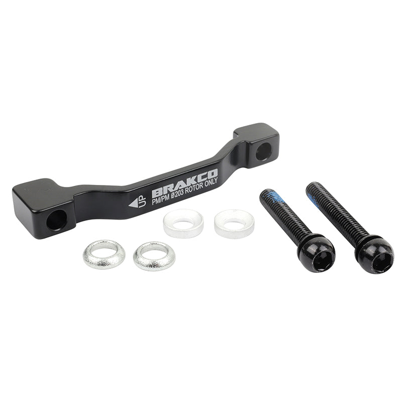 Adaptateur - Rehausse Frein A Disque VTT Post-Mount Avant - Arrière Brakco Étrier 180 mm Pour Disque 203 mm