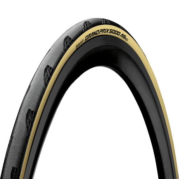 Pneu Route 700 X 28 Continental Grand Prix 5000 All Season Tubeless Ready Noir Flanc Creme Ts (28-622) -Gp5000-