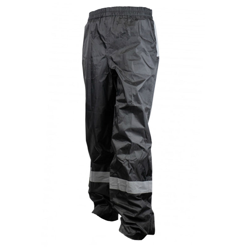 Pantalon De Pluie Waterproof Noir Avec Réflecteur Taille M-L (Homologué Ce) -Taille 1.68 Ã€ 1.78M