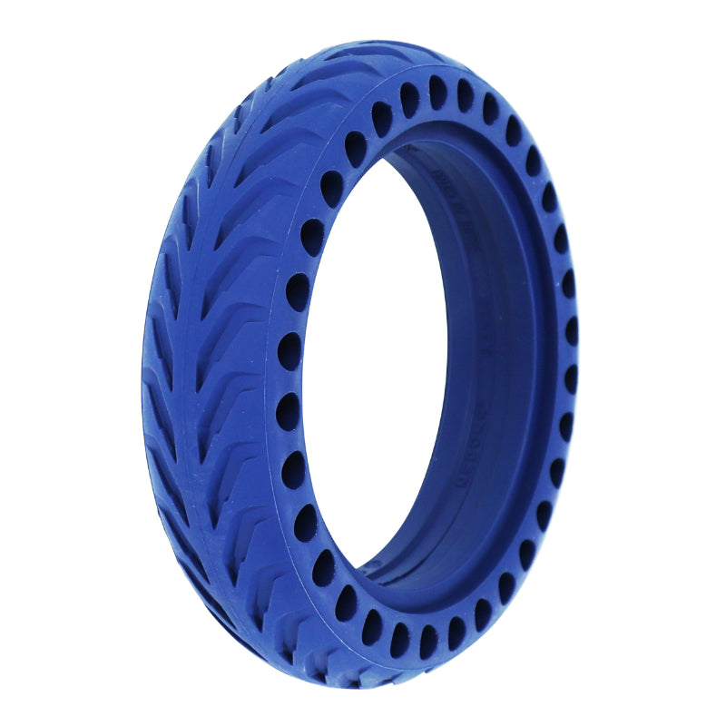 Pneu Trottinette Plein Alveole 8.5 X 2.00 Color Bleu - Largeur Intérieur 34 mm (Pour Xiaomi M365 Et Autres)