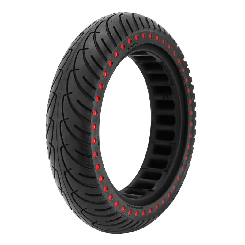 Pneu Trottinette Plein 8.5 X 2.00 Noir Point Rouge - Largeur Intérieur 36 mm (Pour Xiaomi M365 Et Autres)