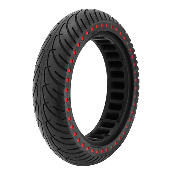 Pneu Trottinette Plein 8.5 X 2.00 Noir Point Rouge - Largeur Intérieur 36 mm (Pour Xiaomi M365 Et Autres)