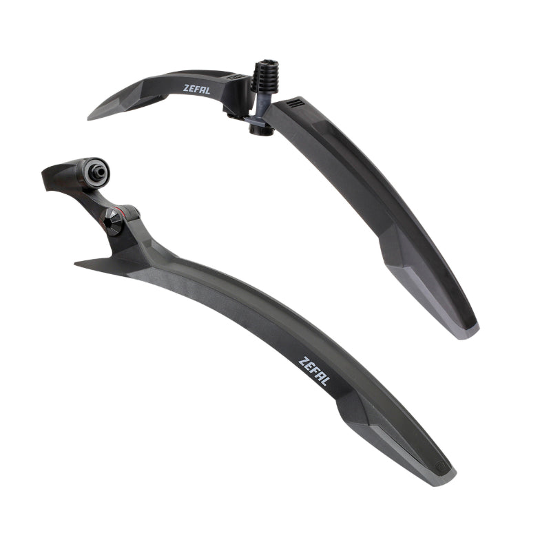 Garde Boue VTT Zefal Kit Deflector Avant Fm60 + Deflector Arrière Rm60 Noir Pour Roues 27.5"-29" (Vendu Au Kit)