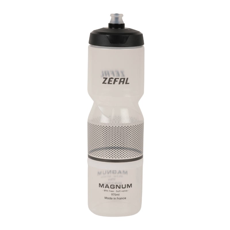 Bidon Zefal Magnum 1L Translucide Fume Tetine Soft-Cap (Vissable) (Se Monte Sur Tous Les Porte-Bidons)