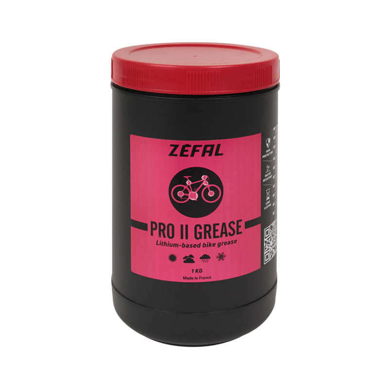 Graisse Vélo Lithium Zefal Pro Ii Grease Pour Roulement-Moyeu-Boîtier-Tige De Selle (Pot 1 Kg)