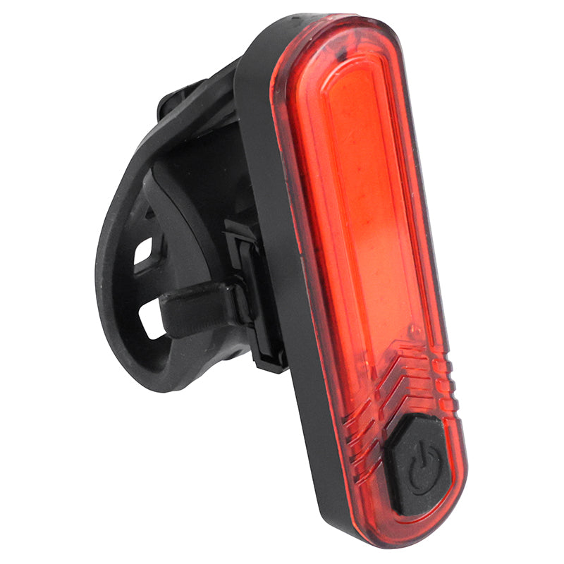 Éclairage Vélo Usb Arrière Sur Tige De Selle P2R Bar Noir 30 Lumen (Fonctions Fixe, Sos Et Clignotant) - Non Homologué -