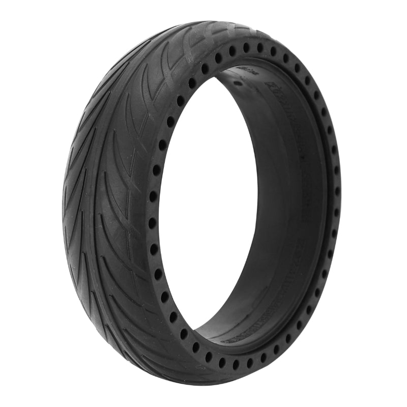 Pneu Trottinette Plein Alveole 8 X 2.125 Noir - Largeur Intérieur 42 mm