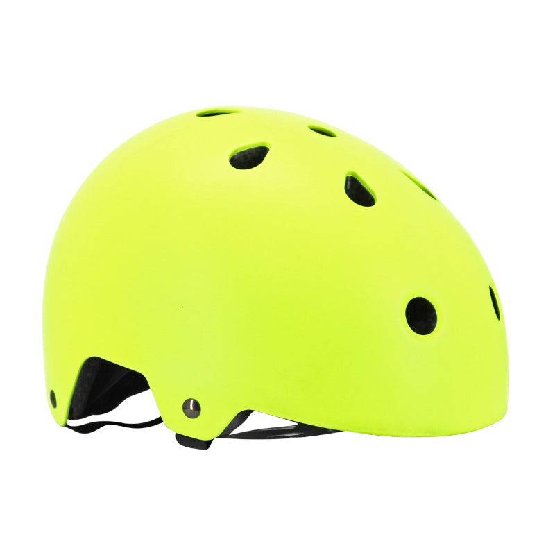 Casque Vélo Adulte Auvray Urban Jaune Fluo Avec Éclairage Intégré Sur Molette Réglable Taille 58-61