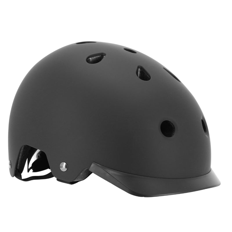 Casque Vélo Adulte Auvray Urban Noir Avec Éclairage Intégré Sur Molette Réglable Taille 58-61