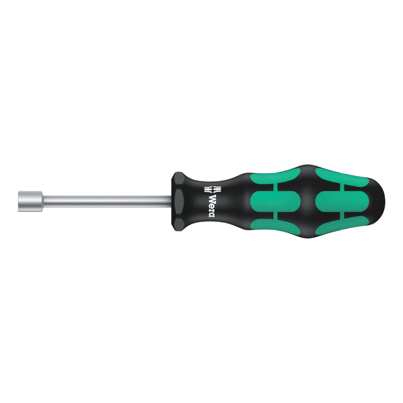 Tournevis A Douille Wera 395 Holo 10 mm Noir-Vert (Vendu A L'Unite) -Marque Allemande Pour Les Ateliers-