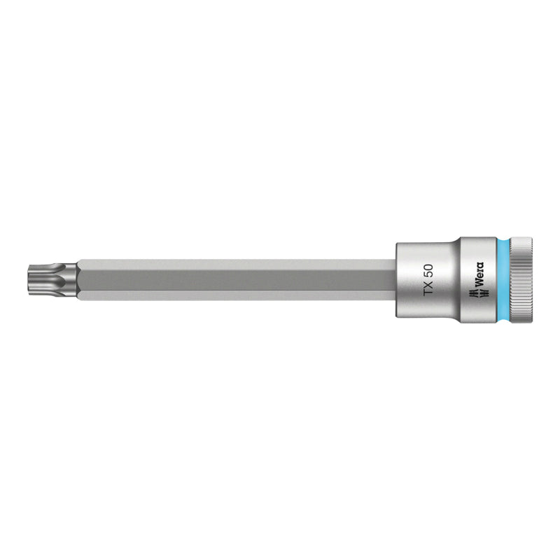 Douille Torx Wera 8767 Hf Zyklop 1-2 T50 Longueur 140 mm (Vendu A L'Unite) -Marque Allemande Pour Les Ateliers-