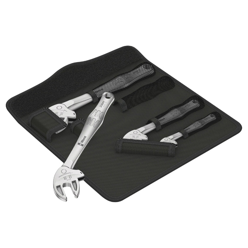 Clé A Fourche Auto-Ajustable Wera 6004 Joker Metrique Et Imperial (Pouces) Diam 7 A 19 mm Ou 1-4 A 3-4 " (Set 4 Pieces) 