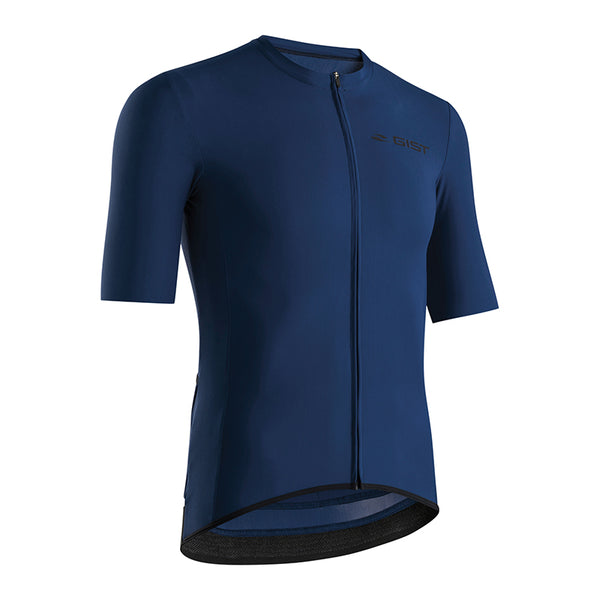 Maillot Gist Été Supremo Manches Courtes Zip Total Bleu XL