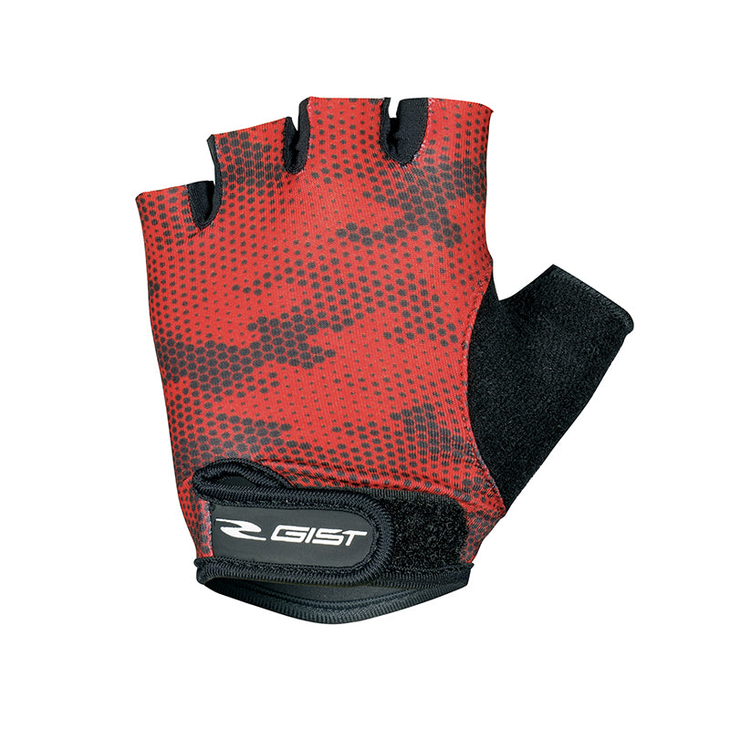 Gants Vélo Enfant Kid Court Gist Rouge-Noir XS (Paire Sur Carte) Avec Velcro