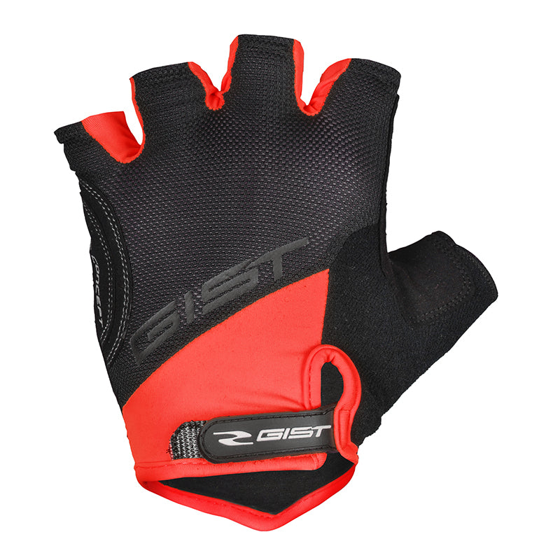 Gants Vélo Court Gist D-Grip Gel Été Rouge S (Paire Sur Carte) Avec Velcro