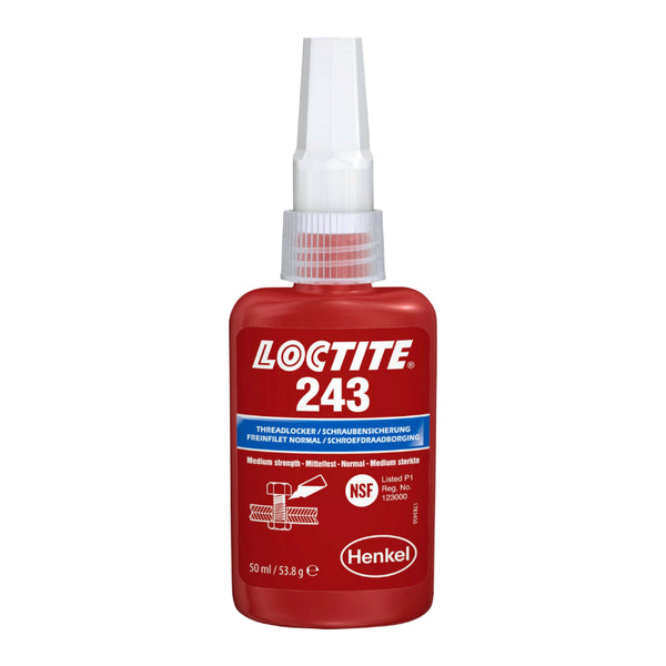 Frein Filet Normal Loctite 243 A Resistance Moyenne (Flacon 50 Ml Sous Blister)
