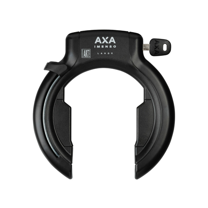Antivol Vélo Fer A Cheval Axa Imenso Grande Ouverture 75 mm Noir (Sans Fixation) - Compatible Plug Ulc- Sécurité Niveau 