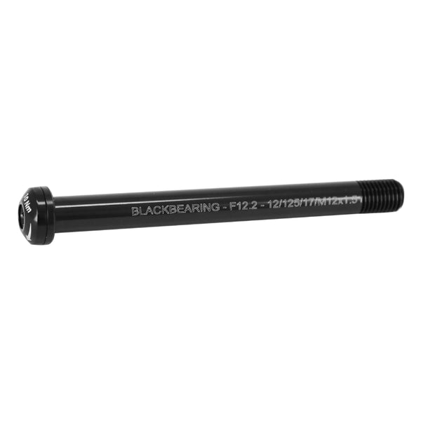 Axe Traversant - Blocage Roue Avant Blackbearing Filetage M12 X 1.5 mm 12 X 100 Noir (125 mm Hors Butee Dont Filetage 17