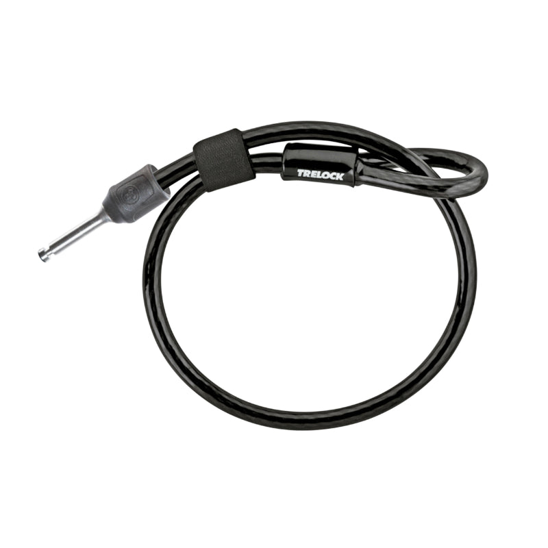 Antivol Vélo Câble A Boucle Pour Fer A Cheval Trelock Zr310 Plug Câble Noir 1.50M Diam 10 mm (Profondeur Plug Fixation 5