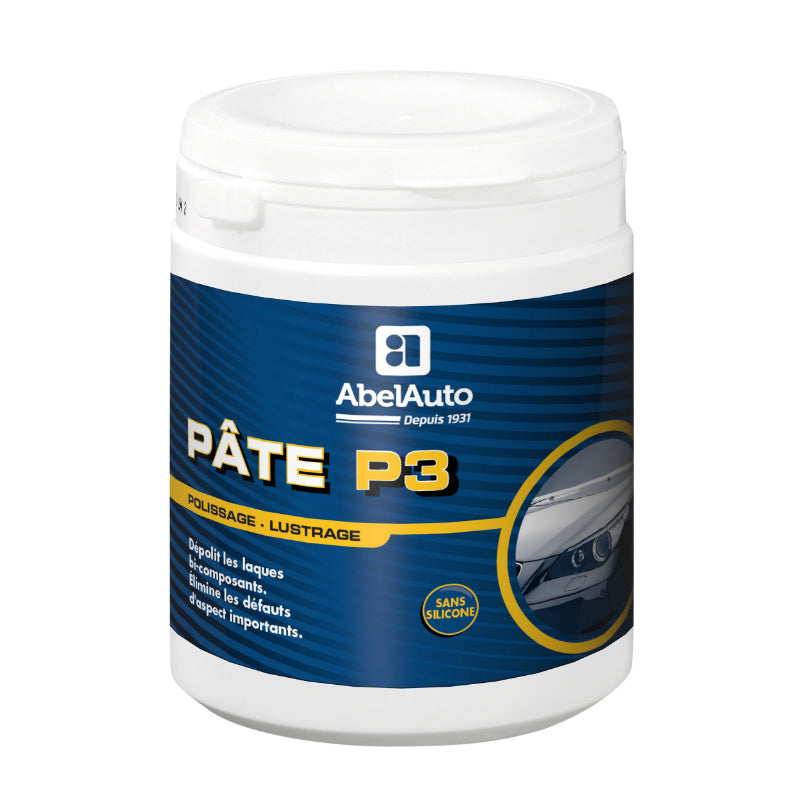 Pate De Polissage P3 Carrosserie Abel Auto 1Kg Abrasivite 80, Brillance 30 (Marque Francaise) -Gamme Professionnelle-