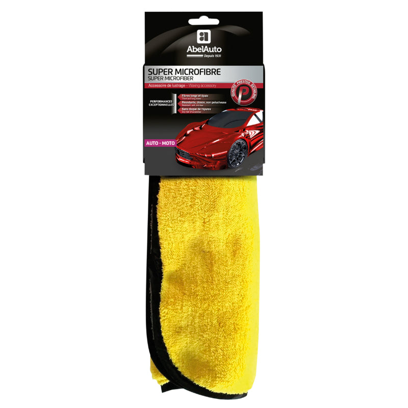 Microfibre De Lustrage Super Abel Auto 40 X 40 cm (Marque Francaise) -Gamme Professionnelle-