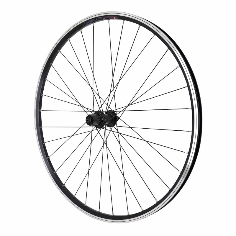 Roue VTC Patin Blocage 700 X 35 - 28" M260 Arrière Noir Renforcé Moyeu Shimano Qc300 Noir Cassette 10-9V Jante 19C 32 Ra