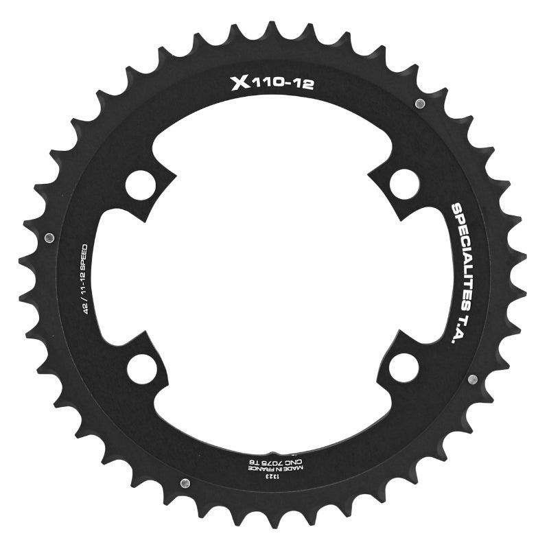 Plateau Route 4 branches Ã˜ 110 Pour Shimano Ultegra R8100-8170 Dura-Ace R9200-9270 105 R7100 Ta X110 42 dents Extérieur