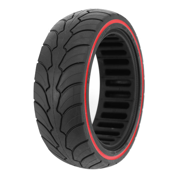 Pneu Trottinette Plein 8.5 X 2.50 Noir Liseret Rouge (Pour Dualtron Et Autres)