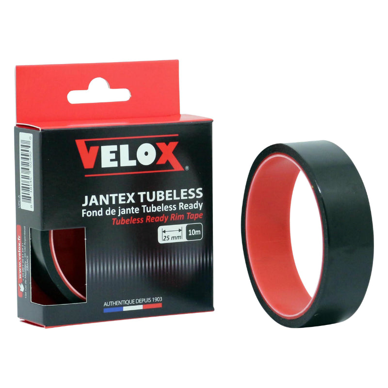 Fond De Jante Atelier Adhesif Conversion Route-VTT Tubetype En Tubeless Velox 25 mm Roue Largeur 23 - 25C (Rouleau 10M)