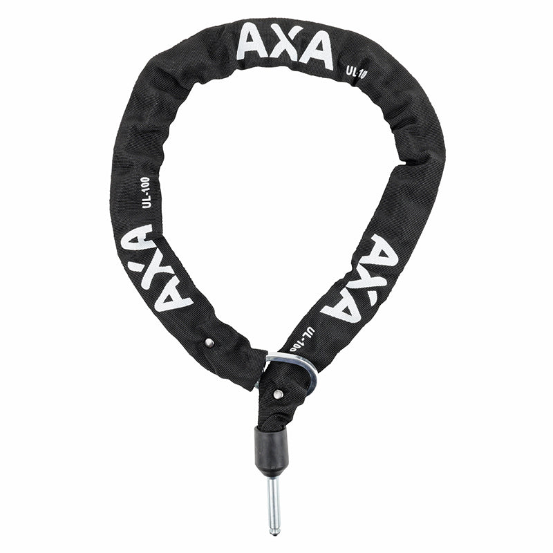 Antivol Vélo Chaîne A Boucle Axa Ulc Pour Fer A Cheval Plug Chaîne Diam 5.5 mm L1.00M Gris Fonce (Profondeur Plug 35 mm 
