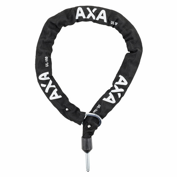 Antivol Vélo Chaîne A Boucle Axa Ulc Pour Fer A Cheval Plug Chaîne Diam 5.5 mm L1.00M Gris Fonce (Profondeur Plug 35 mm 