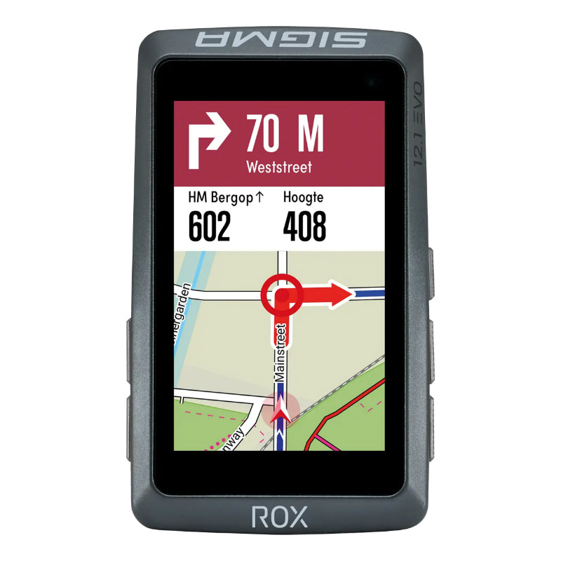 Compteur Sigma Rox12.1 Evo Gps Noir Avec Cardio Et Altimetre