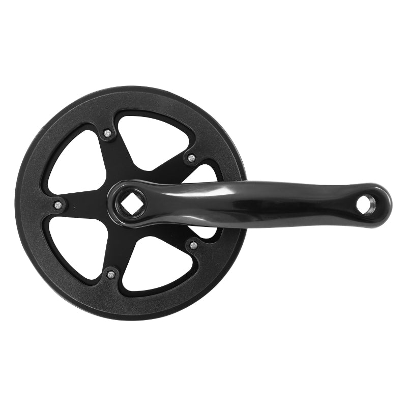 Pédalier City-VTT P2R Manivelles Alu Noir 170 mm Plateau 38D. Double Flasque Chaîne 2.38 (3-32") (Boîtier 117 mm)