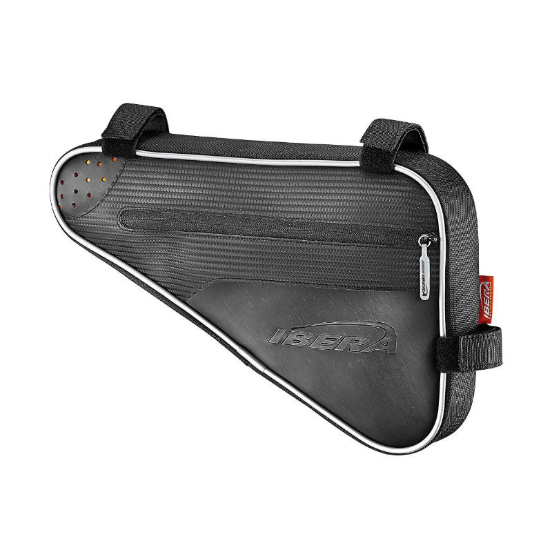 Sacoche De Cadre Vélo Triangle Ibera Resistant A L'Eau Noir (31X21X6 cm)