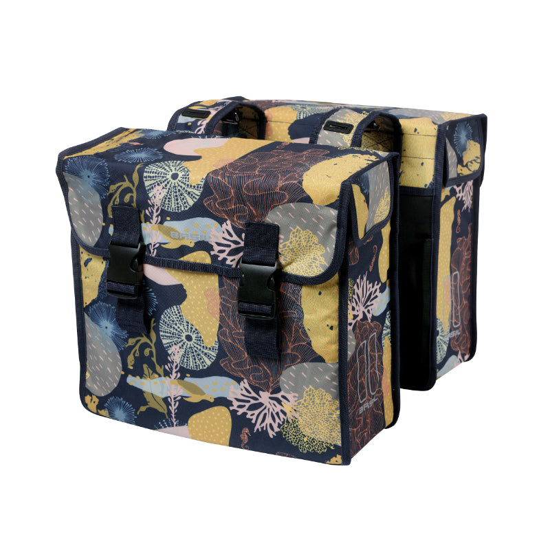 Sacoche Arrière Vélo Double Basil Mara XL 35L Multicolor (43X14X36 cm)