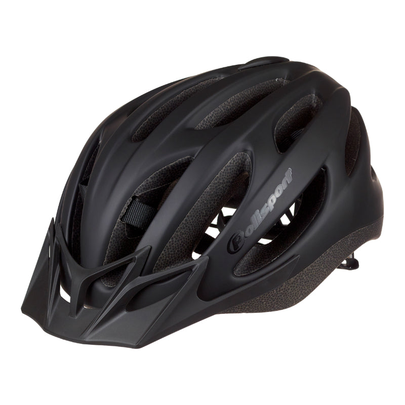 Casque Vélo Urbain-City Adulte Polisport Sport Flow In-Mold Noir Mat Avec Visiere Noir Taille 58-62 System Quick Lock