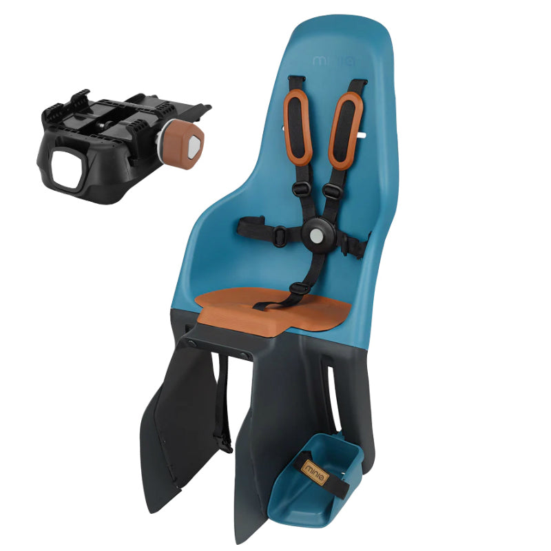 Porte Bebe-Siege Enfant Arrière Polisport A Fixer Sur Porte Bagage Fixation Etau Minia Bleu Neptune (9 A 22Kgs) Homologu
