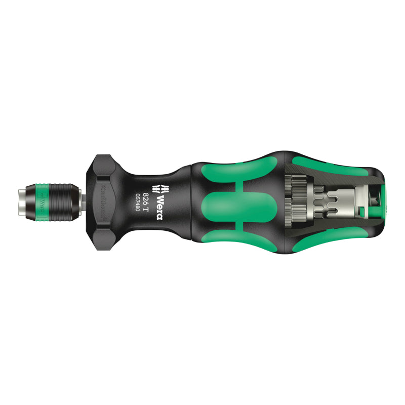 Tournevis Porte Embout Wera Kompakt Turbo 1-4 Noir-Vert (Mandrin A Serrage Rapide) (Vendu A L'Unite) -Marque Allemande P