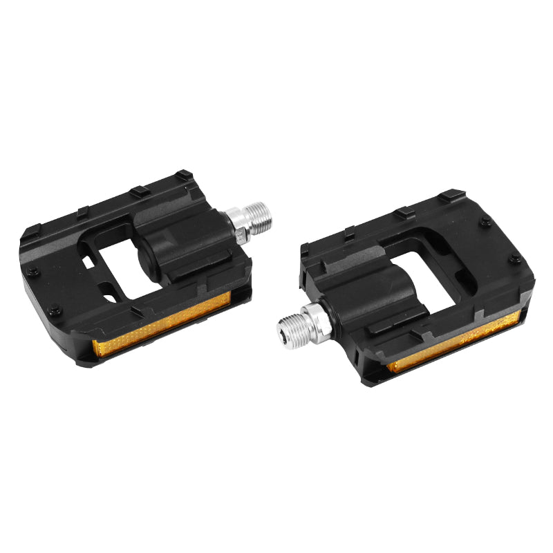 Pédale City Newton Pliante Full Alu Noir-Noir 9-16 Roulement Du (Paire Sur Carte)
