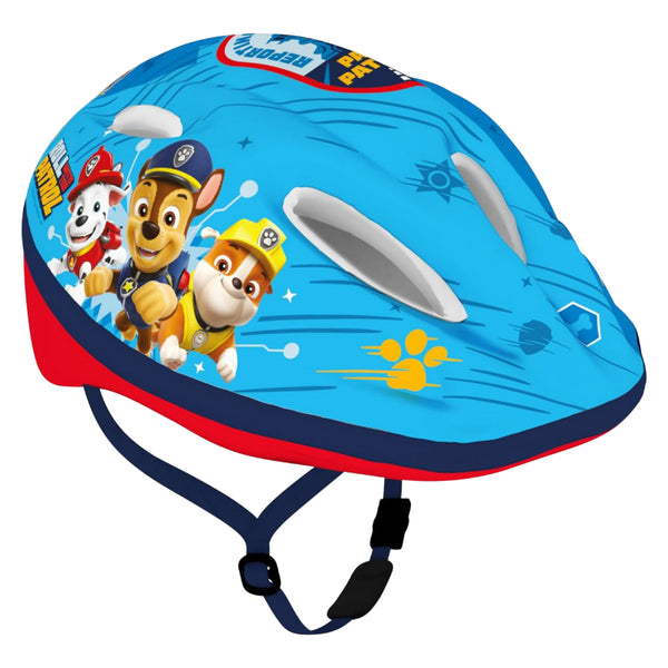 Casque Vélo Enfant V2 Paw Patrol Boy Avec Molette Réglage Taille 52-56 (Pat Patrouille) (Vendu Sur Carte)