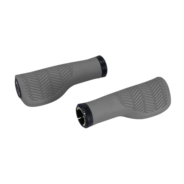 Poignée City Herrmans Nucore Town Ergonomique Avec Lock-On Gris L 130 mm Diam 22 mm (Paire Sur Carte)