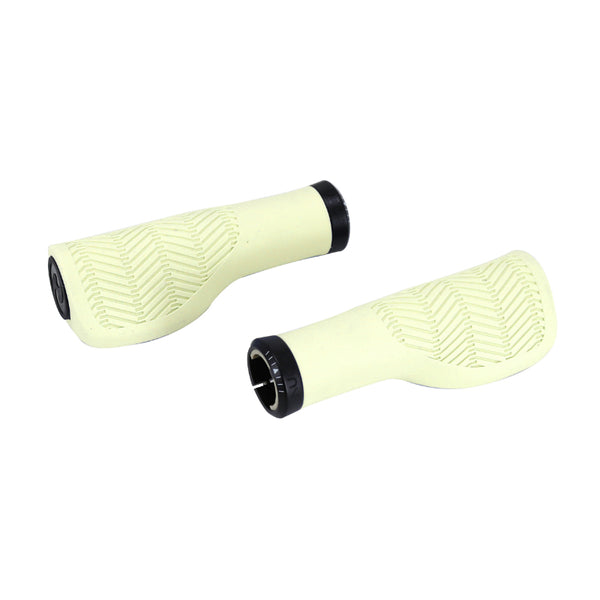 Poignée City Herrmans Nucore Town Ergonomique Avec Lock-On Creme L 130 mm Diam 22 mm (Paire Sur Carte)