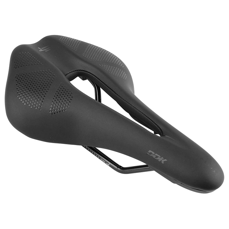 Selle Newton Route - Gravel Noir Mad Sad3 Avec Trou Central 258X157 mm Rail Acier Noir